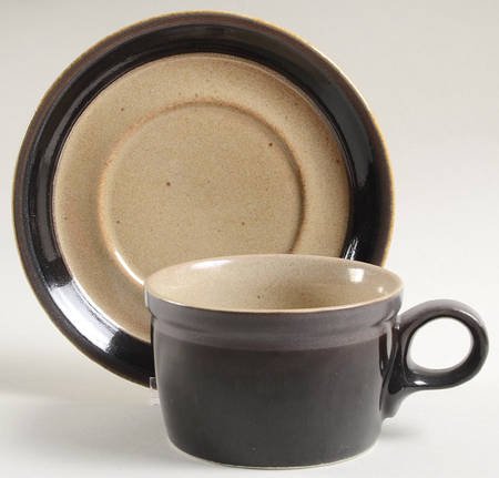 Cummerbund Flat Cup & Saucer Set