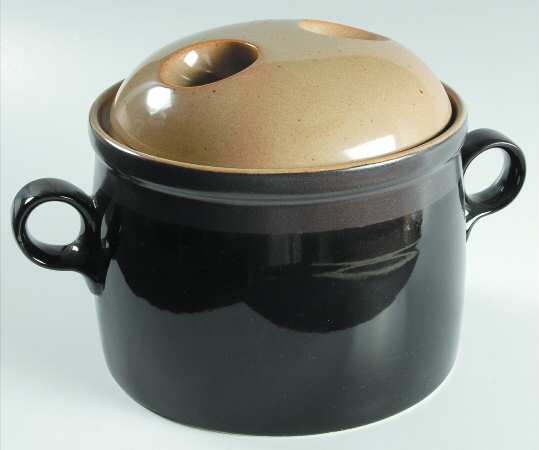 Cummerbund Bean Pot & Lid