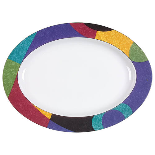 Currents 14" Oval Serving Platter