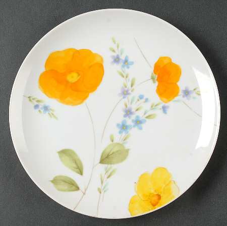 Dancing Flowers Salad Plate