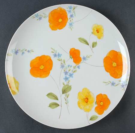 Dancing Flowers 12" Chop Plate (Round Platter)