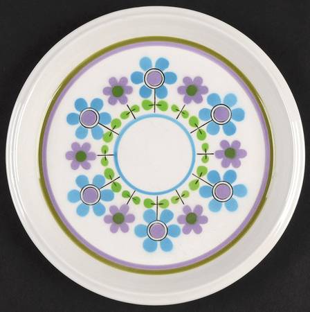 Dancing Flower Salad Plate