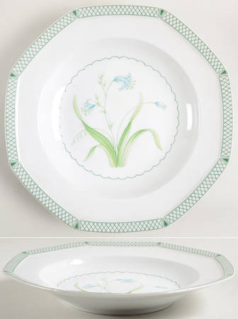 Day Lilies Large Rim Soup Bowl