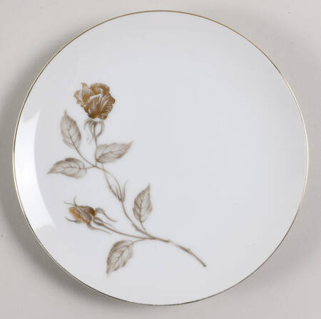 Damask Rose Bread & Butter Plate