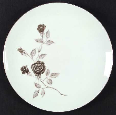 Damask Rose Dinner Plate