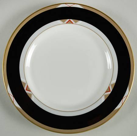 Deco Black Bread & Butter Plate