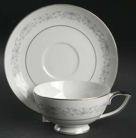 Deborah Footed Cup & Saucer Set by Mikasa