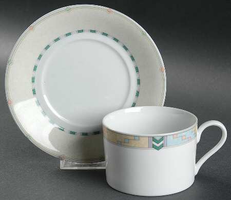 Desert Crest Flat Cup & Saucer Set