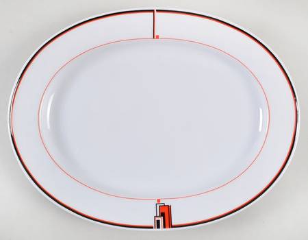 Deco Expressions 14" Oval Serving Platter