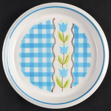 Denim Salad Plate