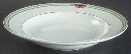 Deco Rainbow Large Rim Soup Bowl