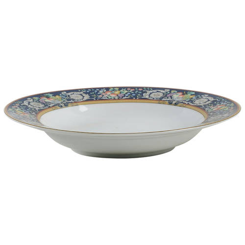 Della Robbia Blue Rim Soup Bowl