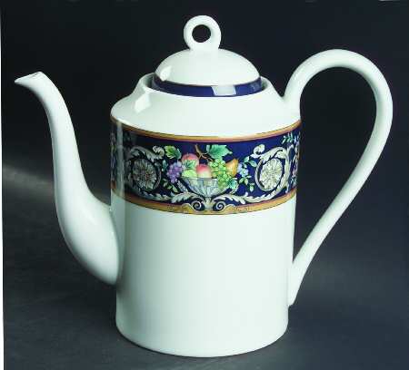 Della Robbia Blue Coffee Pot & Lid