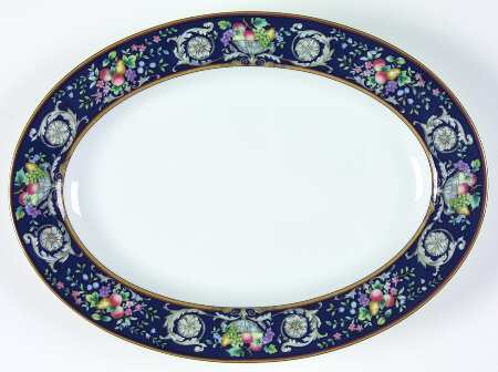 Della Robbia Blue Pickle Dish