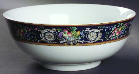 Della Robbia Blue 9" Round Vegetable Bowl