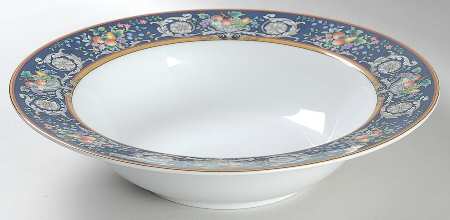Della Robbia Blue 10" Round Vegetable Bowl