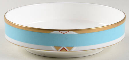 Deco Turquoise Coupe Soup Bowl