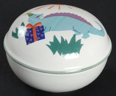 Dino & Friends 3" Round Box & Lid