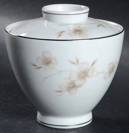 Dogwood Sugar Bowl & Lid