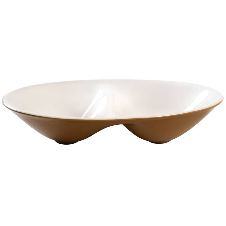 Dolly Oval Divided Vegetable Bowl