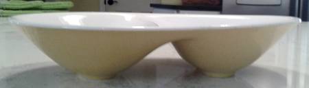 Dolly Oval Divided Vegetable Bowl