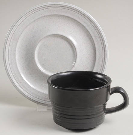 Domino Flat Cup & Saucer Set