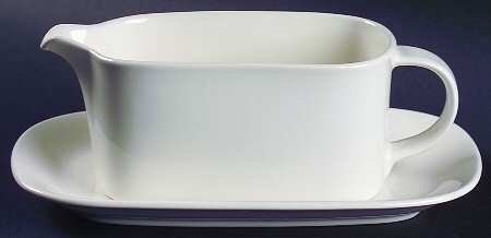Dover White Gravy Boat & Underplate