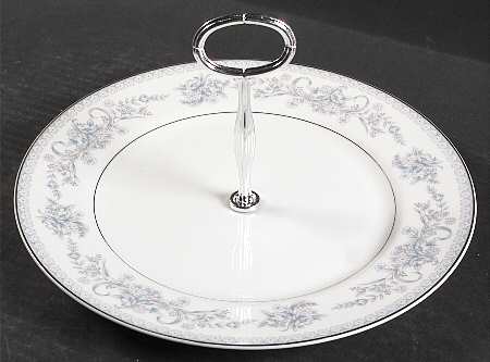 Dresden Rose Round Serving Plate with Center Handle (Dp) Hc