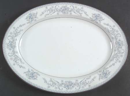 Dresden Rose 14" Oval Serving Platter