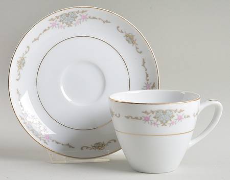 Dublin Flat Cup & Saucer Set by Mikasa