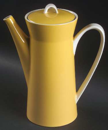 Duet Yellow Coffee Pot & Lid