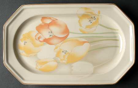Dutch Garden 14" Oval Serving Platter