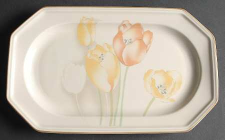 Dutch Garden 11" Oval Serving Platter