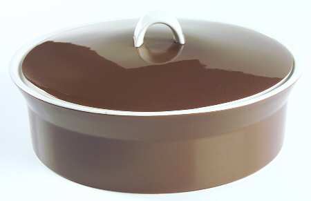 Duplex Brown Round Covered Vegetable