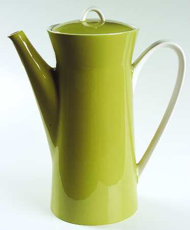 Duplex Green Coffee Pot & Lid