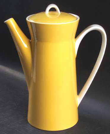 Duplex Yellow Coffee Pot & Lid