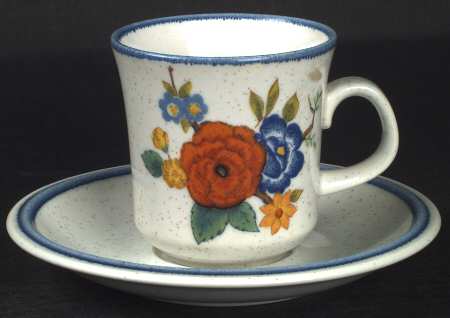 Dynasty Flat Cup & Saucer Set