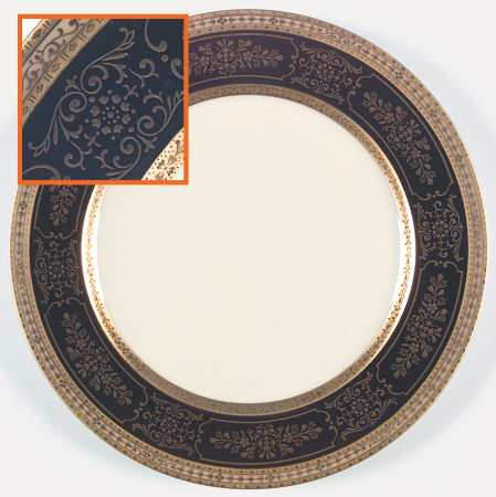 Dynasty Black Dinner Plate