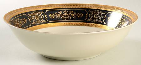 Dynasty Black 9" Round Vegetable Bowl