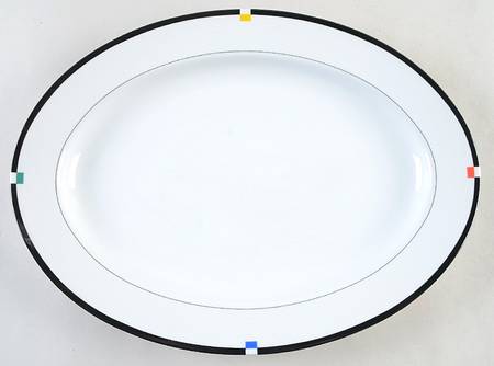 Ebony Accent 14" Oval Serving Platter