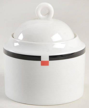 Ebony Accent Sugar Bowl & Lid