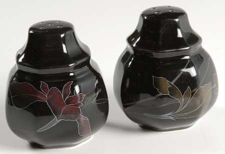 Ebony Fleur Salt & Pepper Set