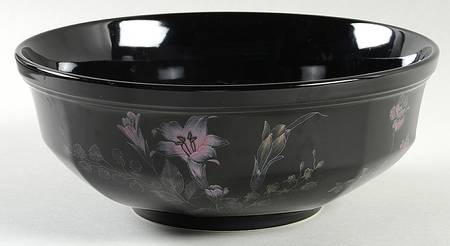 Ebony Garden 8" Round Vegetable Bowl