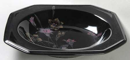 Ebony Garden Rim Soup Bowl