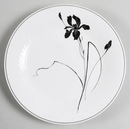 Ebony Iris Salad Plate