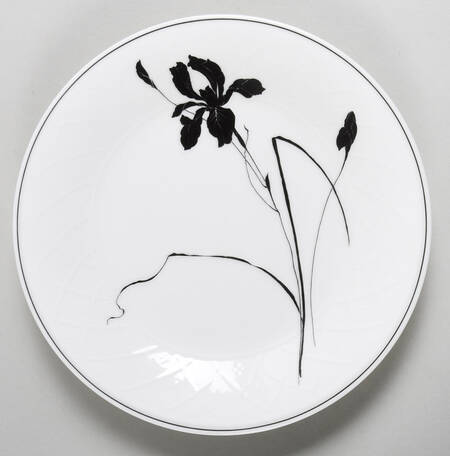 Ebony Iris Bread & Butter Plate