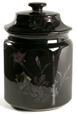 Ebony Meadow Medium Canister & Lid