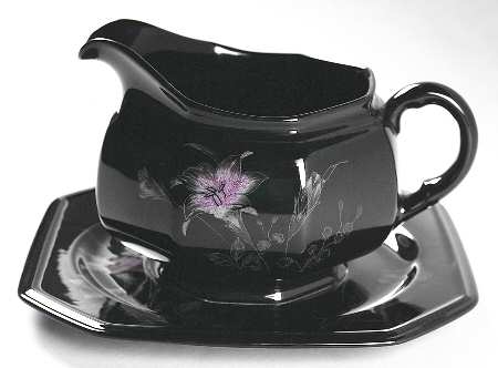 Ebony Meadow Gravy Boat & Underplate