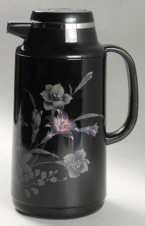 Ebony Meadow Plastic Thermos/Carafe & Lid