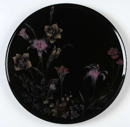 Ebony Meadow Cake Plate
